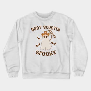 Halloween Cowboy Boot Scootin Spooky Crewneck Sweatshirt